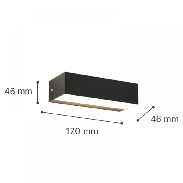 it-Lighting Martin LED 9W 3CCT Outdoor Up-Down Wall Lamp Anthracite D17cmx4.6cm (80200840) 2