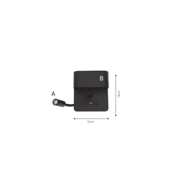 Inlight Επιτοίχιο φωτιστικό LED 9W 3000K από λευκό μέταλλο D:16cm (43036-White) 2