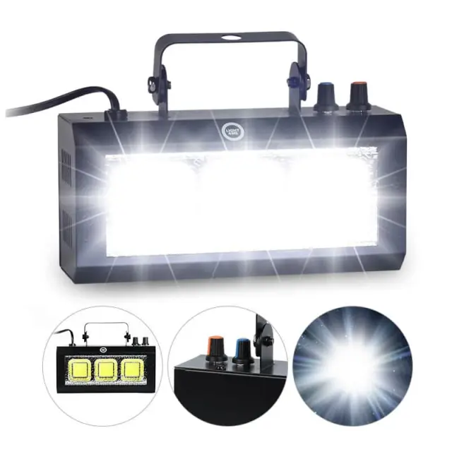LIGHT4ME STROBE 60W stroboscope for party disco white light effect LED 2