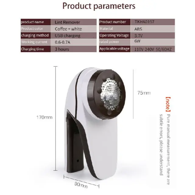 Andowl Επαναφορτιζόμενος Αποχνουδωτής Q-L423- Fabric Lint Remover 075478 3