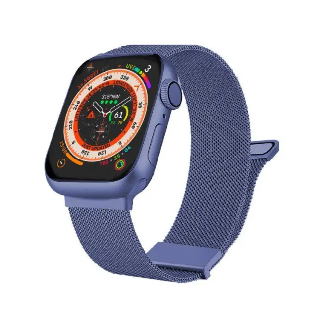Double Magnetic Λουράκι Apple Watch 38/40/41/42 (Series 10/11/12)- Blue OEM