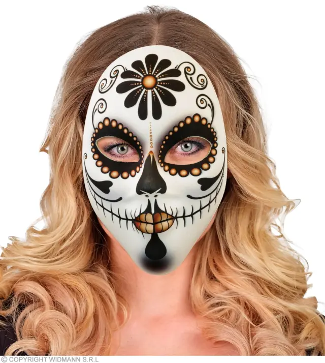 Αποκριάτικο Αξεσουάρ Μάσκα Dia de Los Muertos (Widmann) (W-05203) 2