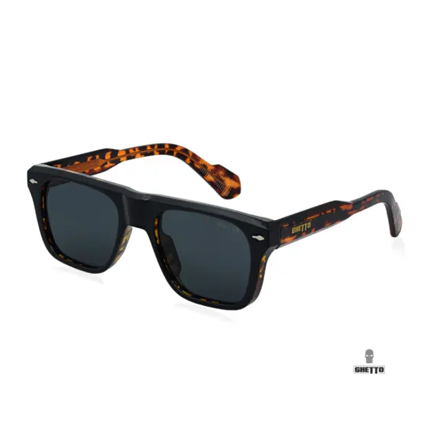 Ghetto Square Luxury Sunglasses Leopard Frame Unisex