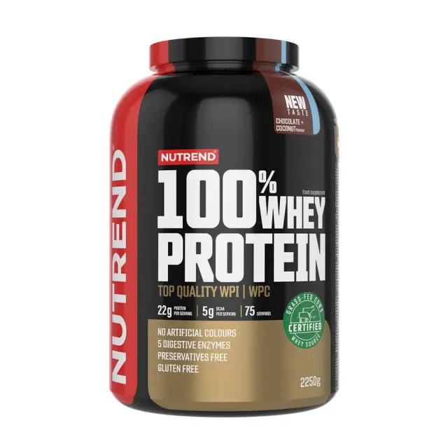 Nutrend 100% Whey Protein Chocolate Coconut, 2250 g