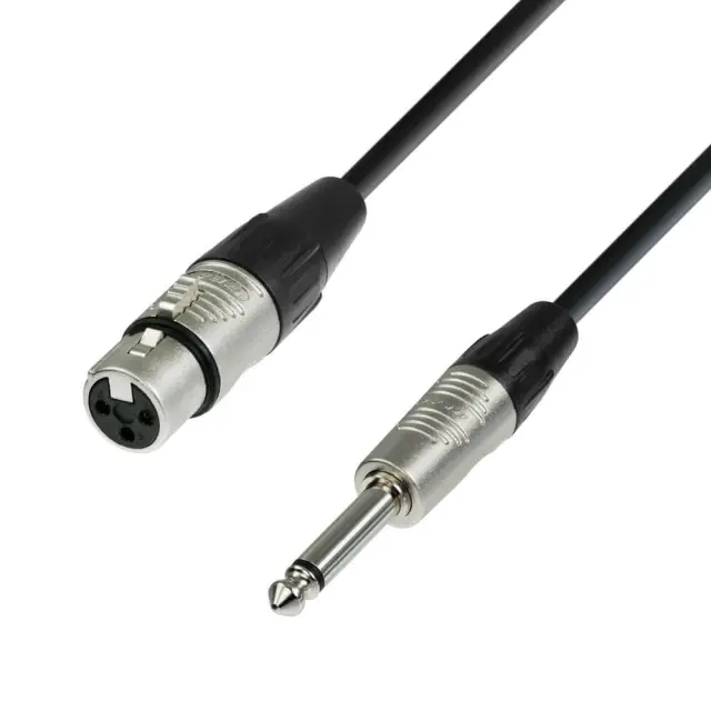 Adam Hall K4MFP0300 4Star Series Καλώδιο Μικροφώνου XLR(f) - 1/4 Mono Jack 3m Μαύρο
