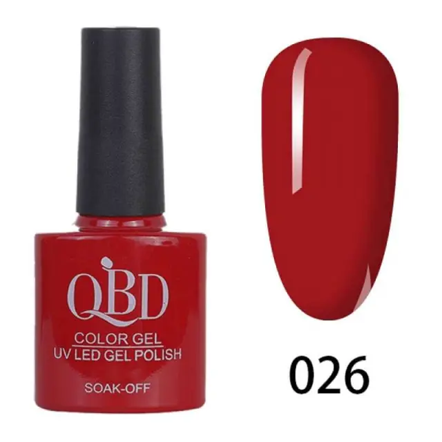 QBD Ημιμόνιμο βερνίκι color Gel Uv/Led Gel Polish 026