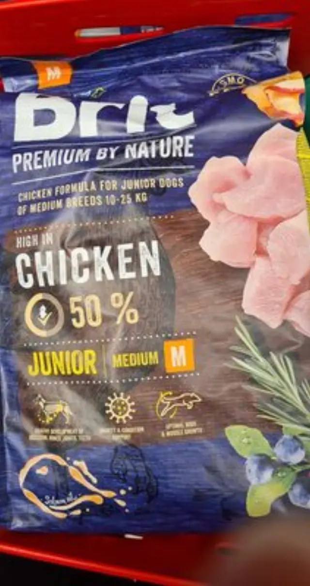 Brit Premium By Nature® Dog Junior Medium για Κουτάβια Μεσαίου Μεγέθους με Κοτόπουλο 3kg