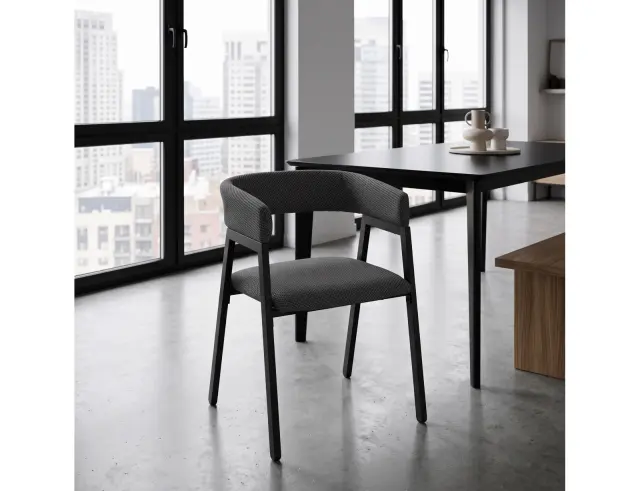 Καρέκλα Atom Home Deco Factory με διαστάσεις 50.5x50x74cm - Grey HD0466