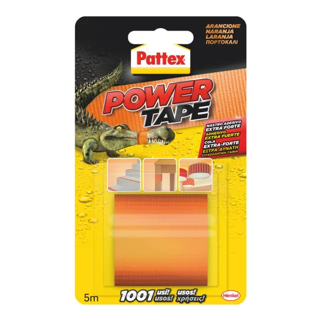 PATTEX POWER TAPE ΤΑΙΝΙΑ ΥΦΑΣΜΑΤΙΝΗ 5Μ - ΑΣΗΜΙ 2
