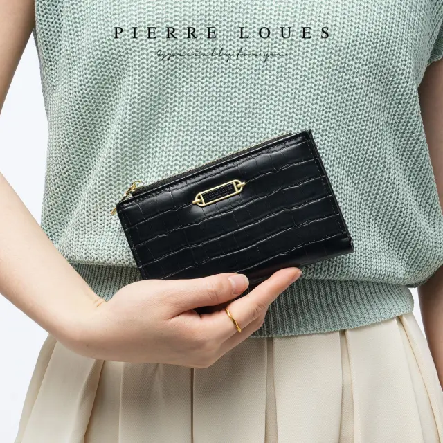 Γυναικείο Πορτοφόλι Κροκό Pierre Loues PL821-69 μαύρο - One Size 2