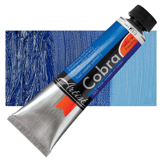 Λάδι Νερού Talens Cobra - 512 Cobalt Blue (ultram.) - 40ml