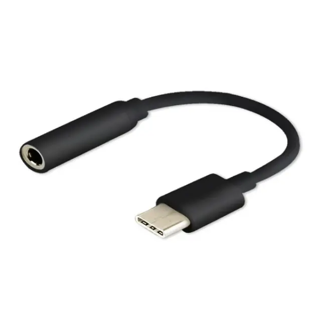 SAVIO USB Type 3.1 C (M) &ndash; Jack 3.5mm (F) Audio adapter Black AK-35-B