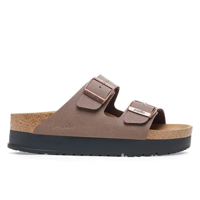 Γυναικείες Ανατομικές Παντόφλες Birkenstock Arizona Pap Platform Flex 1027417 Mocca Narrow Fit Καφέ - 37