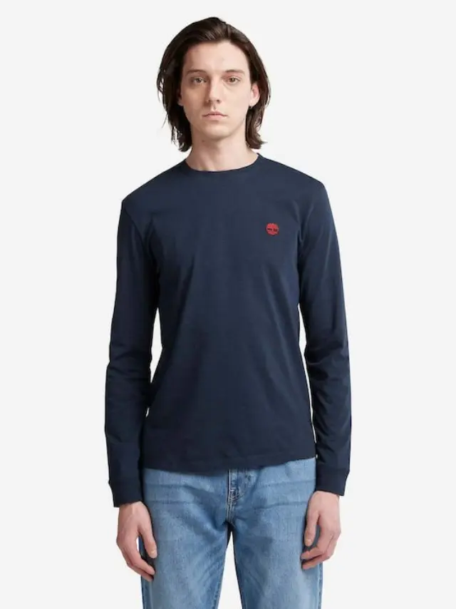 TIMBERLAND LS DNSTN RV CREW SLIM ΜΑΚΡΥΜΑΝΙΚΟ ΑΝΔΡΙΚΟ NAVY