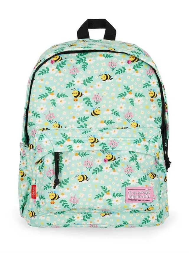 Legami My Backpack Bee Green (Μελισσούλα) Σακίδιο Πλάτης με Θήκη Laptop 15" BPK0020