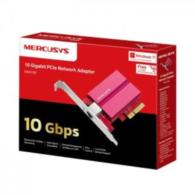 Mercusys 10 Gigabit PCle Network Adapter (MA510E) (MERMA510E) 3