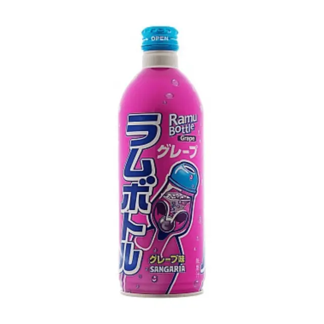 Sangaria Grape Ramune Soda 500ml