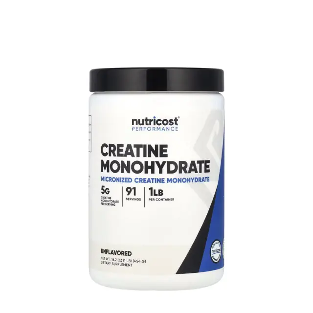 Nutricost Creatine Monohydrate Powder Unflavored, 453 g