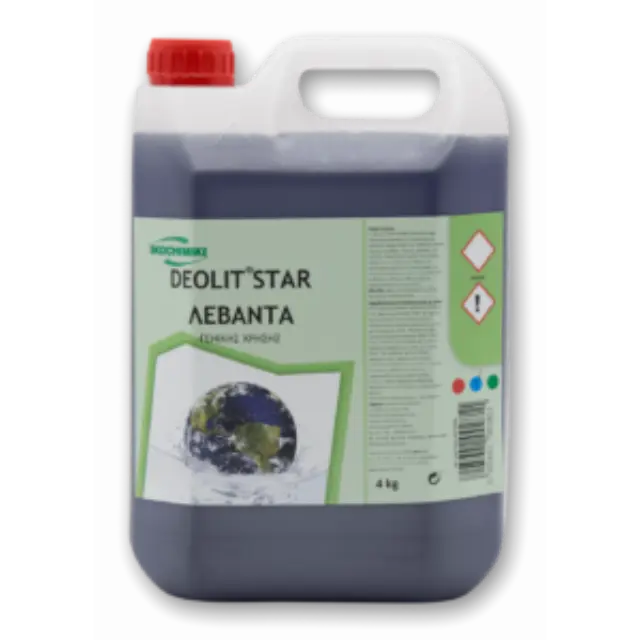 Ikochimiki Deolit Star Καθαριστικό Υγρό Γενικής Χρήσης 4lt Λεβάντα
