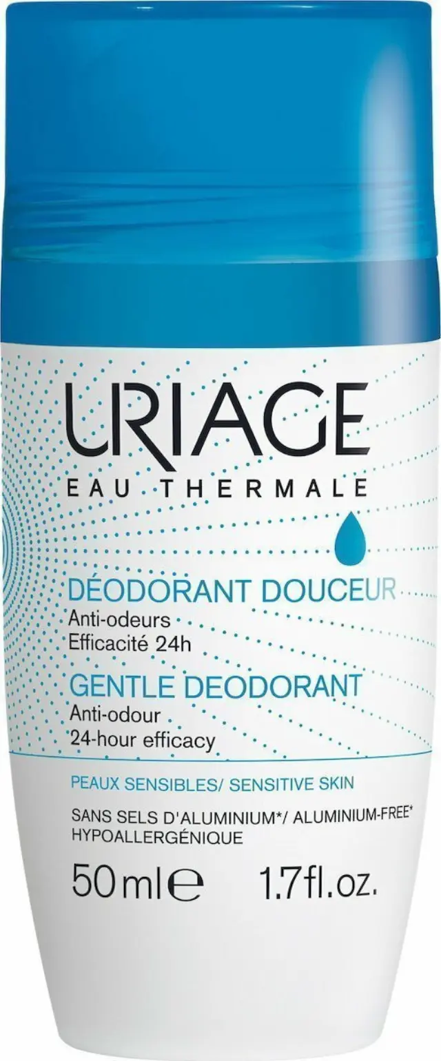 Uriage Gentle Deodorant 24h Αποσμητικό Roll-On 24ωρης Προστασίας, 50ml