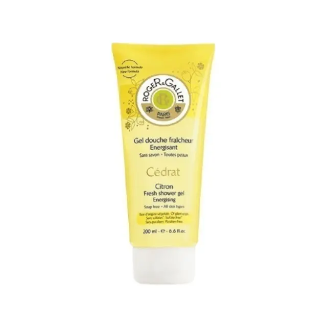 Roger & Gallet Cedrat Gel Douche Bienfaisant Αναζωογονητικό Αφρόλουτρο Gel με Άρωμα Κίτρου, 200ml