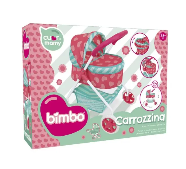 Globo Καροτσάκι κούκλας Bimbo μεγάλο 53*37*60cm (3+ετών)