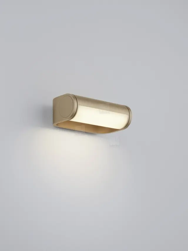 LUZ Φωτιστικό Τοίχου LED IP54 Coffee με Περιστρεφόμενη Κεφαλή Καφέ