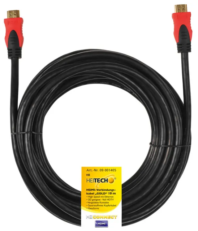 Heitech 09001405 Καλωδιο Hdmi A-A Με Ethernet