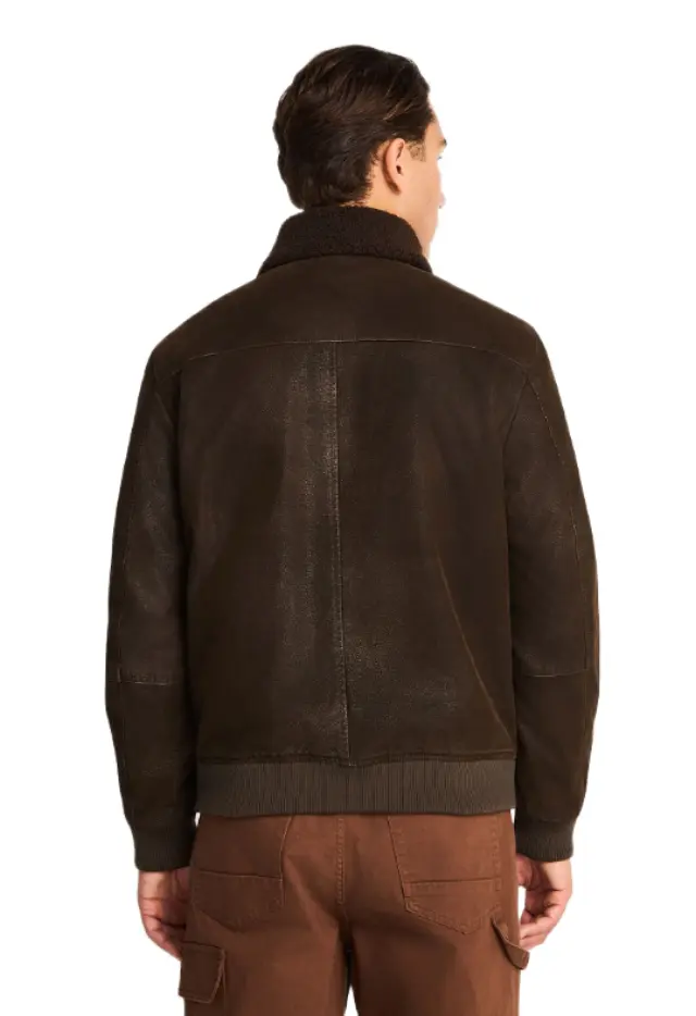 Funky Buddha ανδρικό faux suede aviator jacket FBM014-065-01-1 2
