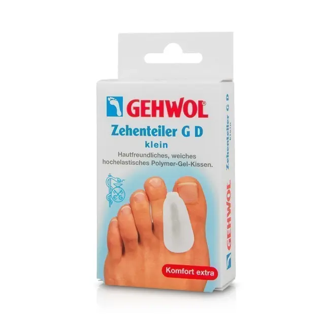 Gehwol Toe Divider GD Small Μικρό Μέγεθος Διαχωριστικά Δακτύλων Ποδιού από Πολυμερή Γέλη, 3τμχ
