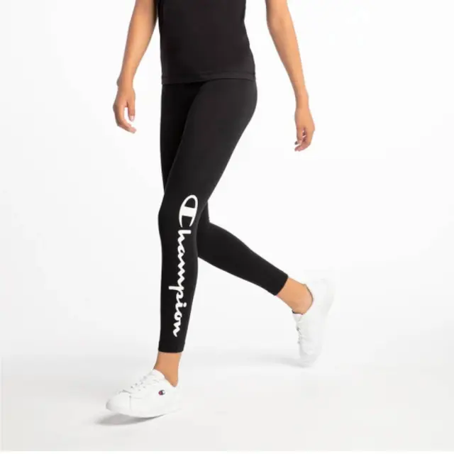 CHAMPION SCRIPT LOGO LEG CROPPED LEGGINGS 2