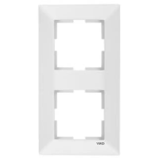 Meridian Accessory White Two Gang Frame