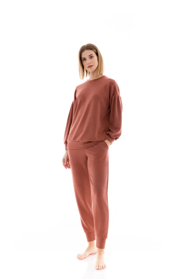 W1430 - Earth Red - HOMEWEAR SOFT STRETCH 3