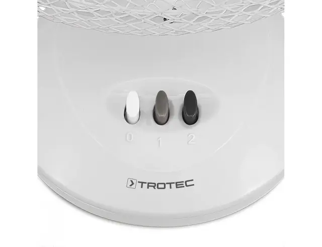 Ανεμιστήρας επιτραπέζιος Trotec TVE9 με διάμετρο 23cm, ισχύ 25W και 2 ταχύτητες - Λευκό180036 3