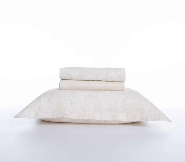 ΣΕΤ ΣΕΝΤΟΝΙΑ ΒΑΜΒΑΚΟΣΑΤΕΝ KING SIZE LILARD SPRING 270X280 NEF-NEF HOMEWARE ECRU 3