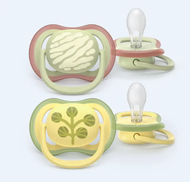 Avent | Ultra Colors of Nature Silicone Soother Ultra Soft 18m+ Πράσινο / Κίτρινο