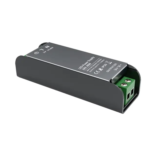 LED CV ΜΕΤΑΛΛΙΚΟ DRIVER 230V AC- 24V DC 40W 1,67A IP20 5YRS / SL40CV24