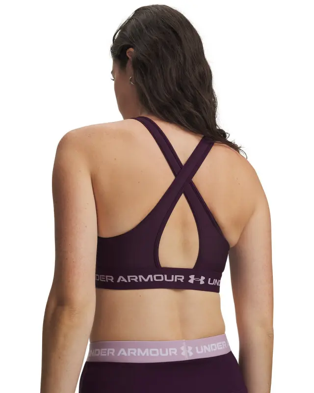 Under Armour Women's Crossback Mid Bra Βιολετί 1361034-526 (Under Armour) - XLarge 2