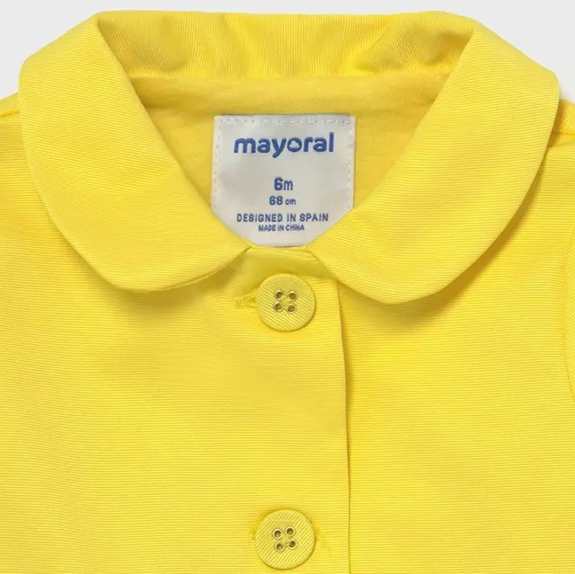 Baby 6 μηνών έως 4 ετών Μπουφάν κίτρινο - 3Ε 2