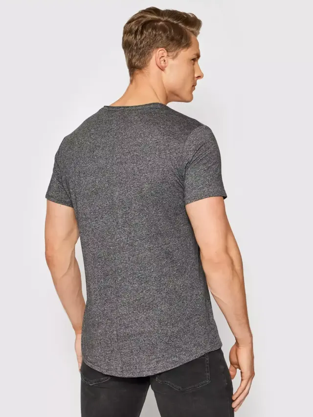 Tommy Hilfiger - Ανδρικό T-Shirt Tjm Jaspe Slim Fit DM0DM09587-BDS Γκρι - 2XL 2
