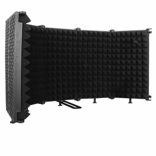 DNA NSN acoustic isolation shield portable foldable 5 panels studio screen microphone filter soundproofing cover