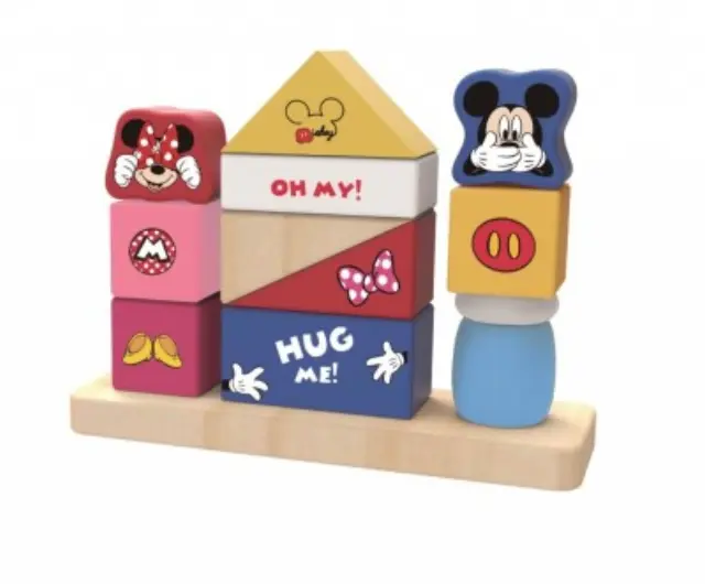 Tooky Toy :: Ξύλινοι Κύβοι Κάστρο Mickey & Minnie