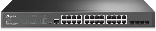 TP-LINK TL-SG3428 v2.3 Managed L2 Switch με 24 Θύρες Gigabit (1Gbps) Ethernet και 4 SFP Θύρες