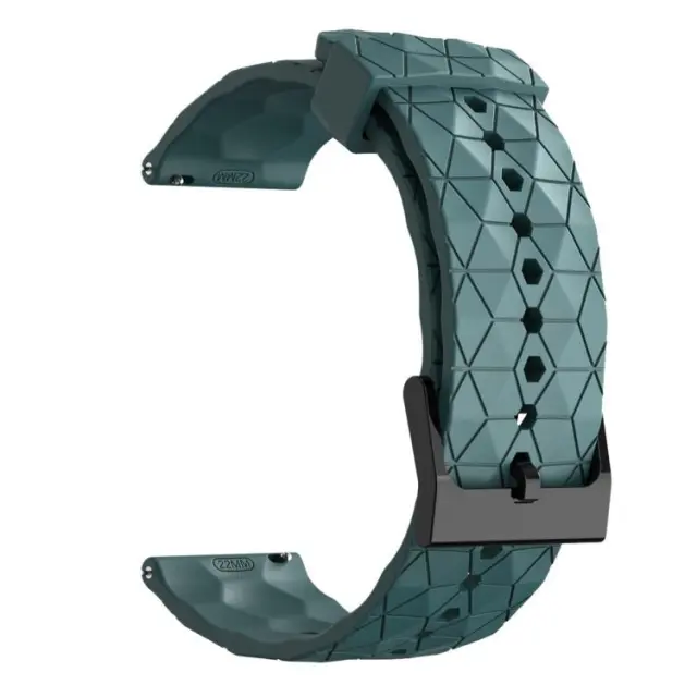 Λουράκι Σιλικόνης Football Pattern Fits all 22mm - Rock Cyan OEM 2