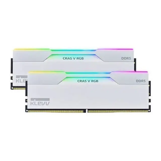 KLEVV Μνήμη Ram CRAS V 32GB (2x 16GB) 6000MHz CL30 White (KD5AGUA80-60A300J)