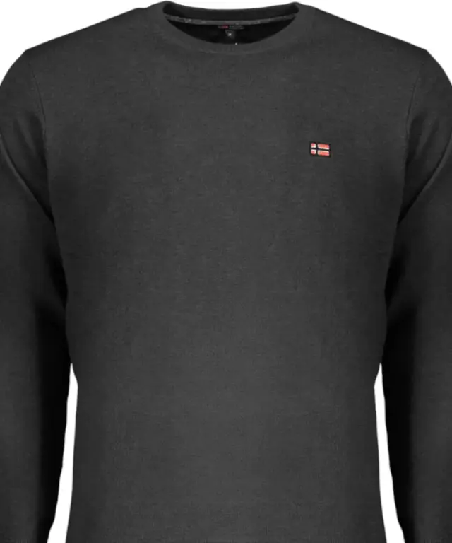 Norway Nautical School - Ανδρικό πουλόβερ Crewneck 833101-BLACK Μαύρο - S 3