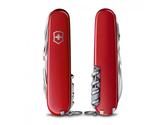 Ελβετικός Σουγιάς Victorinox Champ με δερμάτινη θήκη, 33 λειτουργίες και μήκος 9.1cm - Red 1.6795.LB1 2
