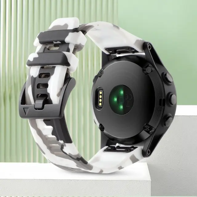 Λουράκι για Garmin Fenix 3/5x/3hr/5x Plus/6x/6x Pro/7x/8/9 (51mm)-Camo White OEM