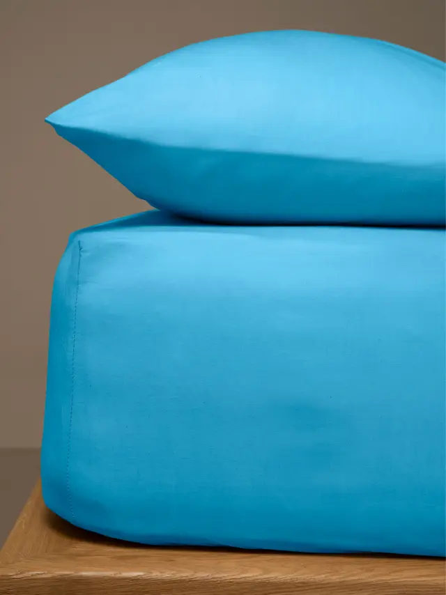 Κατωσέντονο Menta με λάστιχο 15 Turquoise Μονό (100x200+25) Sunshine