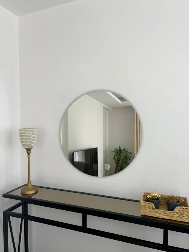 Stewehome ΣΤΡΟΓΓΥΛΌΣ ΚΑΘΡΈΦΤΗΣ ΧΩΡΊΣ ΠΛΑΊΣΙΟ 60x60 cm
